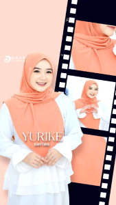 YURIKE PASHMINA INSTAN Daffi Hijab Jilbab Instan Jersey Premium Kekinian