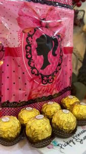 50Pcs Pink Themed Loot Bags Party Favor Bags for Girls Birthday Baby Shower Christening