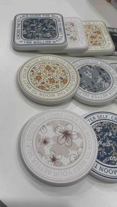 Miếng lót ly cốc làm bằng đá thấm hút nước