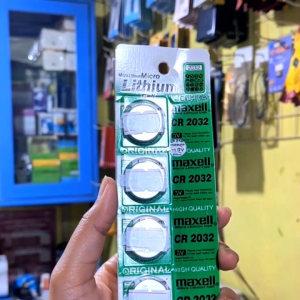 Baterai Maxell CR2032 Lithium Cell 3V Original Good – Tahan Lama Stabil & Ideal untuk Semua Perangkat AYO BELI SEKARANG!