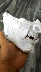 หน้ากากซามูไร เนื้อพลาสติก หนา-ทน-น้ำหนักเบา