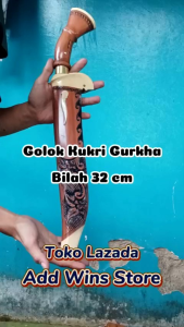 Golok berburu survival outdoor kukri Gurkha Baja Per Sepuh Rasamala