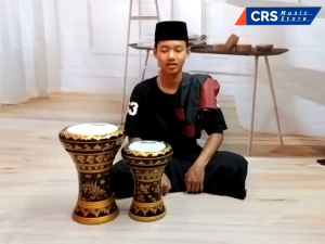 Darbuka Kayu Atau Dumbuk 6 Atau 8 inch Gold Hitam Head Hitam