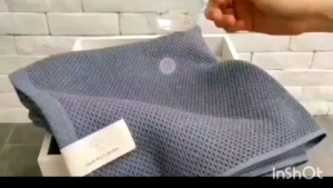 ผ้าเช็ดตัว​+ผ้าเช็ด​ผม​ (รุ่น​Waffel)​