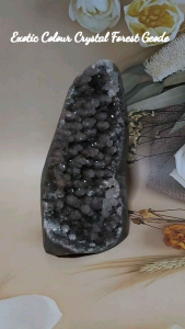Exotic Colour Crystal Forest Geode/奇石彩晶森林簇