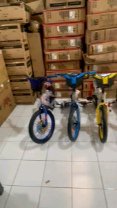 Sepeda Anak Laki-Laki BMX Trex Viper 12 Inch Ban Jumbo 3.0 Roda Samping