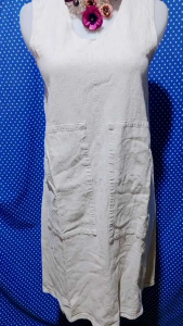 Dress Kutung/Sleeveless Putih Tebal 129