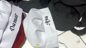 Topi koki anak dan dewasa free nama topi chef anak dan dewasa bisa pake nama