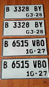 Plat nomor Motor Font TerBaru keluaran terbaru