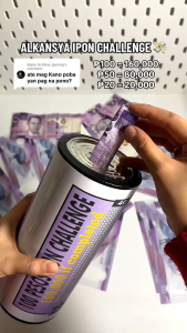 Money bills Alkansya Ipon challenge