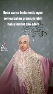 Mukena Marissa Lavender dewasa kado mahar hantaran seserahan pengantin mewah jumbo exlusive