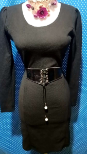 Dress Lengan Panjang Bodycon Hitam