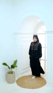 MARWAH DRESS BRAND HALIS / GAMIS HITAM MOTIF /GAMIS PUTIH