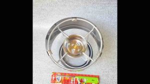 เตาแก๊สปิกนิค ชุดบังลมสแตนเลส โครง(เปล่า) หัวแก็สเทอร์โบ แถมฟรีที่จุดแก๊สและยางรอง ชุดเตาปิคนิค บัวเทอร์โบ โครงปิคนิค