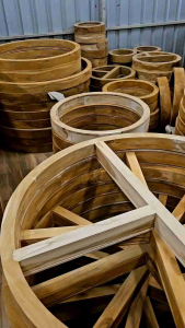 3ช่อง วงกบกลม 3ช่อง วงกบไม้สัก ช่องแสงวงกลม ช่องแสงกลม หน้าต่างกลม หน้าต่างวงกลม