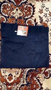CELANA PANJANG BIRU SMP BAHAN LICIN DAN MENGKILAT