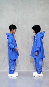 Jas hujan anak setelan umur 4-14 tahun kualitas premium By AKA