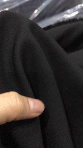 Vải Cotton Hàn màu đen dày mềm co giãn nhẹ (khổ 1m5)may đầm váy vestquần tây complethời trang