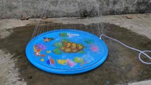 พร้อมส่ง สระน้ำพุ สระน้ำเด็ก ถาดน้ำพุ ขนาดใหญ่170Cm.ของเล่นสนาม สระน้ำไม่ต้องเป่าลม สระว่ายน้ำเด็ก