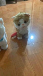 Chó và mèo thủ cưng nhồi bông điện tửcó nhại giọngbiết hátđi lại và cảm biến vuốt ve cho bé