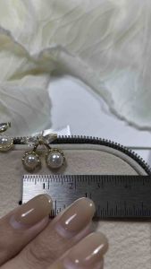 Claire&kos- ต่างหูมุกเชอรี่ ต่างหูติดหู