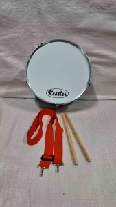 Kessler Sports in Style Marching Snare Drum 13 x 5 Inches Metal BLUE SILVER and RED for Performance model xb 322