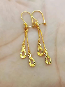ANTING JURAI GOLD DEWASA PERAK 925 ASLI LAPIS EMAS