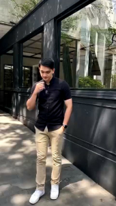 Kemeja Polos Pria Lengan Pendek Hurleay Slimfit Hitam XXXL XXL XL L M / Kemeja Pria / Kemeja Kantor / Kemeja oxfort / Kemeja Pria Katun Mens Polosan Terbaru Good.Style