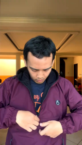 JACKET CAGOULE JAMINAN 100% ORIGINAL THE BOJIEL PARASUT TASLAN ZN SIMPLE UNISEKS KODBAR 200