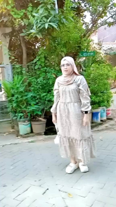 Long Dress Andini Smock Sabrina Motif Kekinian Bahan Katun