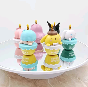 Miniatur Happy Brithday Sanrio / Hiasan Cinnamoroll / Pajangan Kuromi LTS / Hiasan Kue Sanrio Happy Brithday Melody
