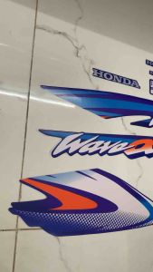 Bộ tem honda Wave anpha lốc trắng 2004 màu xanh da trời hàng nhập Thái Lan 3 lớp chất lượng cao dành riêng cho dòng xe này màu sắc cực đẹp giá bán cực tốt bán lẻ như bán sỉ