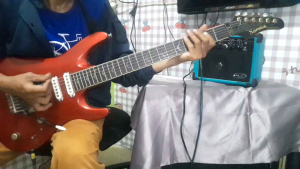 Amplifier Gitar MGX New sudah Distorsi/aux/headphones free kabel aux