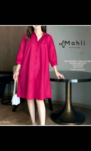 Aurel Tunik Jumbo Ld 140cm Pb 96cm Bahan Poplin Tebal Adem dan Halus By Mahli Fashion