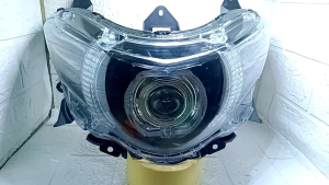 Reflektor Lampu Depan Yamaha Soul GT Model Custom Biled Ala-ala Cahaya Super Terang Plus Alis Running