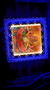 Lord Mahalaxmi LED Light Wall Lamp Multi Colour