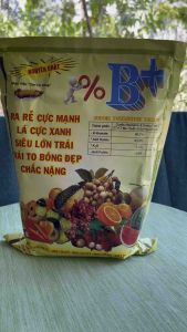 Hữu cơ khoáng cao cấp - Humic Con cá vàng B+ ( gói 1kg )ra rễ cực mạnh lá xanh trái siêu lơn trái trái to bóng đẹp chắc nặng