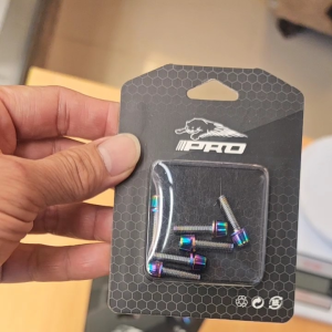 Bike Stem Screw 6pcs & Washers PRO Stem Screw Rainbow 5x18mm Alloy Steel Electroplated