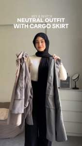 Rok Cargo Belah Catton Twill & Rok Korean Style: Pilihan Rok Cargo Wanita Kekinian