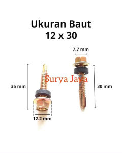BAUT SEKRUP BAJA RINGAN CAMEL 12 x 30 (3CM) PER 8 PIECE