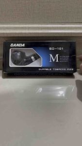 PIPA CANGKLONG POPEYE MINI SANDA SD101 KHUSUS TEMBAKAU BAHAN RESIN HITAM DENGAN FILTER ASAP PERMANEN