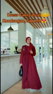 Fashion Muslim Wanita Gamis Raya Safira Gamis Lebaran  Kondangan Polos Payet