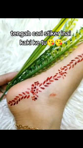 stiker inai kaki murah/borong
