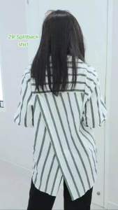 Kemeja Lengan Panjang Wanita Murah (ZARB117 Split Shirt 4 Warna)