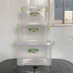 UniGlobal 3in1 High Quality Infinity Portable Plastic Box Transparent Multi Purpose Box Food Container With Cover And Cover