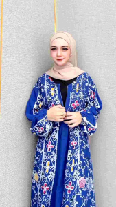 Gamis batik trend 2024 size jumbo ld 124cm resleting depan gamis cap jumbo terbaru