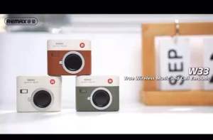 REMAX CozyBuds W33 New Arrival Retro Camera Gaming Earphone True Wireless Music and Call TWS Earbuds