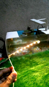 lampu led aquarium 5volt  cupang merah 8mata