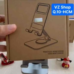 New full box-giá đỡ để bàn cho điện thoại/máy tính bảng xoay 360 độ