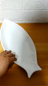 1 Piece Serving Fish Platter Ceramic 14X 6.5inches